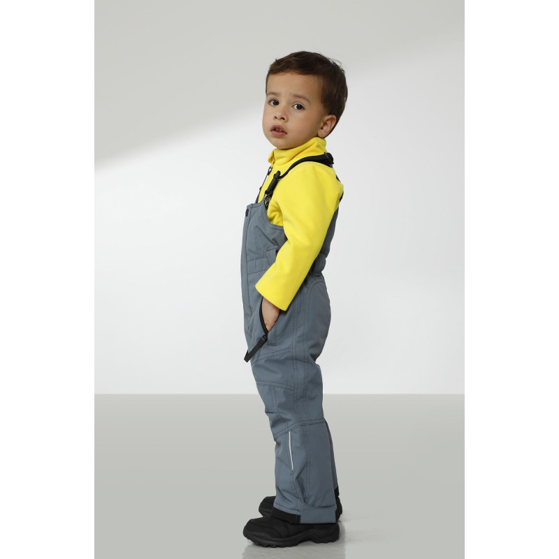 Chlapčenské lyžiarské nohavice Poivre Blanc W22-0924-BBBY/A SKI BIB  - šedá