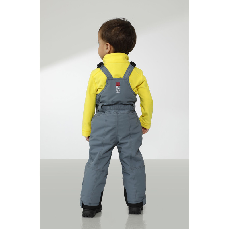 Chlapčenské lyžiarské nohavice Poivre Blanc W22-0924-BBBY/A SKI BIB  - šedá