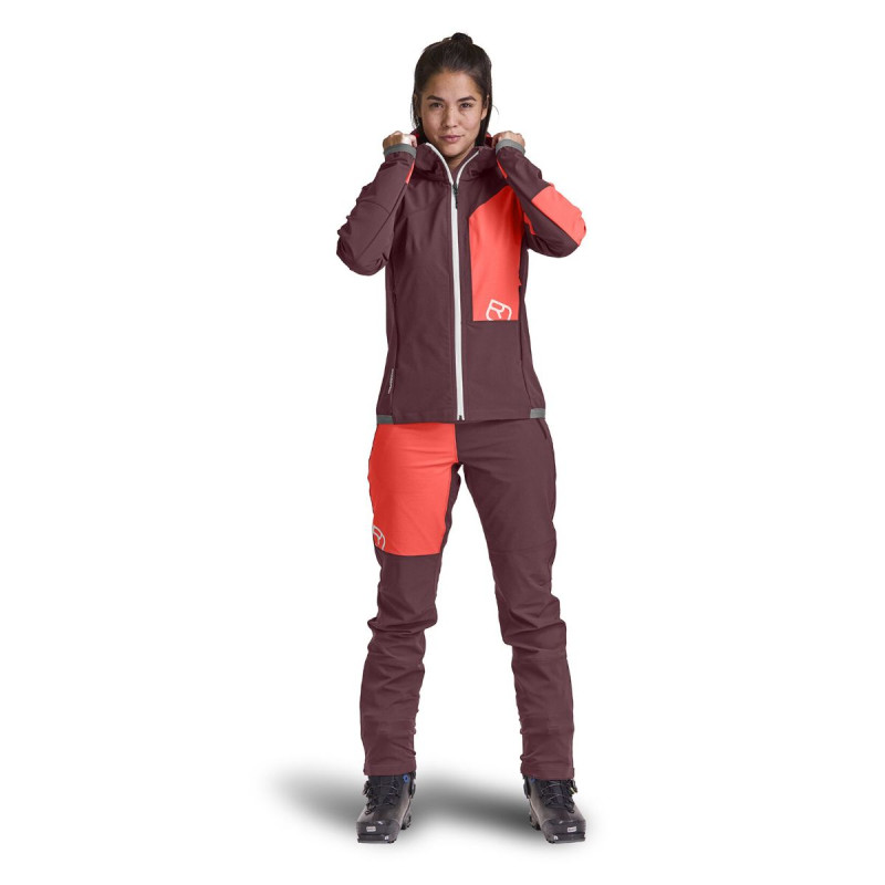 Dámská bunda Ortovox BERRINO HOODED JACKET  - vínová