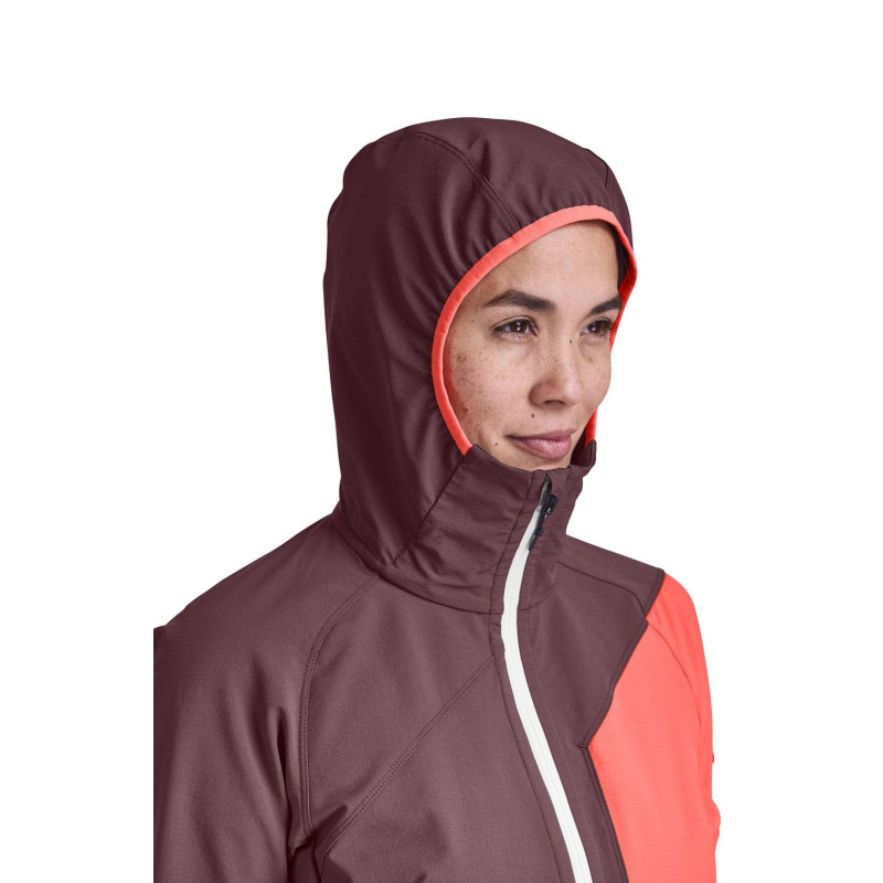 Dámská bunda Ortovox BERRINO HOODED JACKET  - vínová