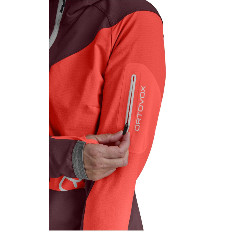 Dámská bunda Ortovox BERRINO HOODED JACKET  - vínová