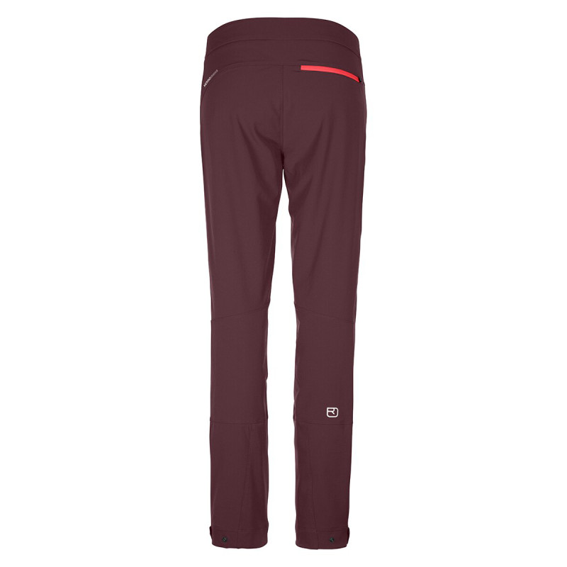 Dámske nohavice Ortovox CEVEDALE PANTS  - vínová