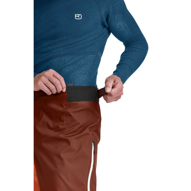 Pánské kalhoty Ortovox 3L ORTLER PANTS  - petrolejová