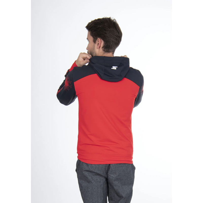 Pánska mikina Stöckli HOODY JACKET FULLZIP  - červená