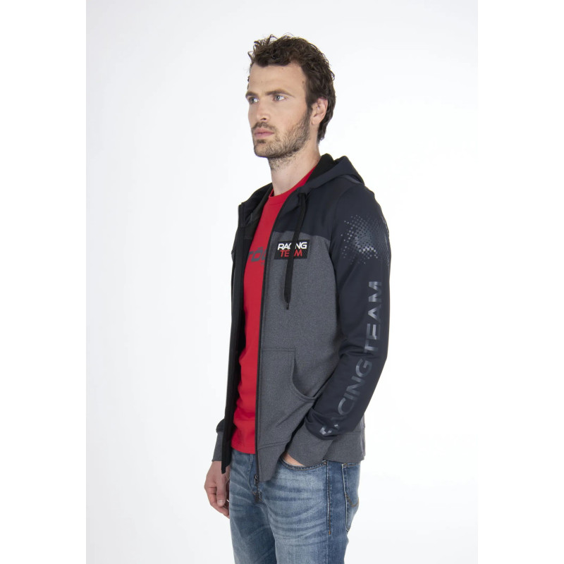 Pánska mikina Stöckli HOODY JACKET FULLZIP  - tmavo šedá