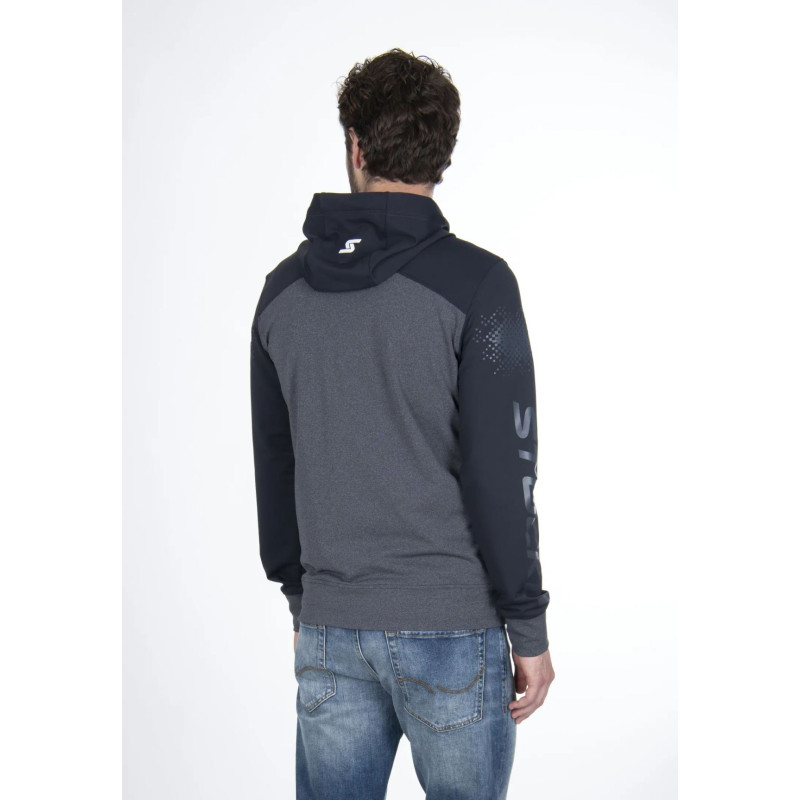 Pánska mikina Stöckli HOODY JACKET FULLZIP  - tmavo šedá