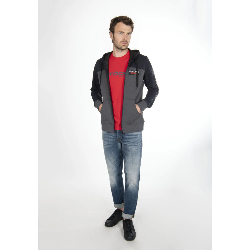 Pánska mikina Stöckli HOODY JACKET FULLZIP  - tmavo šedá