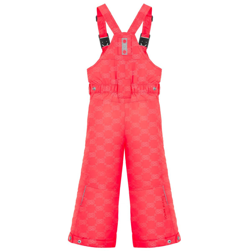 Dievčenské lyžiarské nohavice Poivre Blanc W22-1024-BBGL/E SKI BIB  - červená
