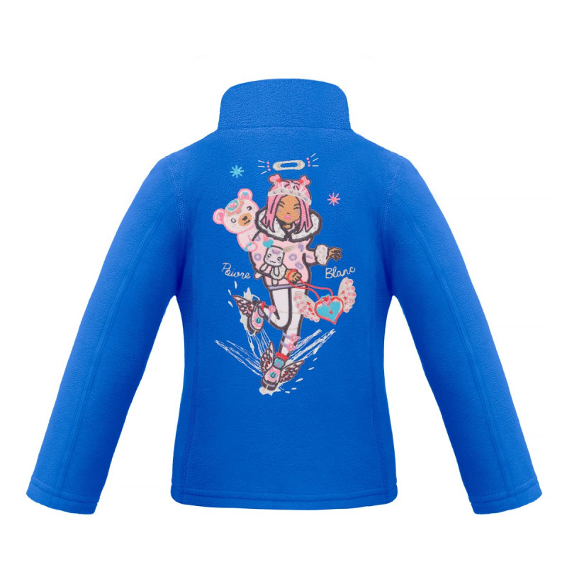 Dievčenská mikina Poivre Blanc W22-1500-BBGL/A MICRO FLEECE  - modrá