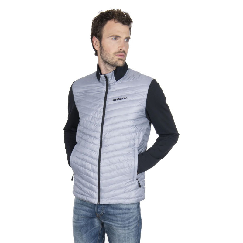 Pánska lyžiarská bunda Stöckli INSULATOR  - strieborná