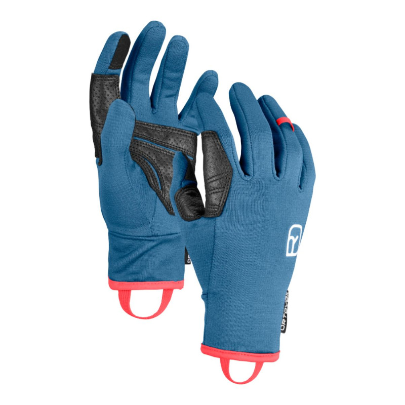 Dámske rukavice Ortovox FLEECE LIGHT GLOVE  - modrá