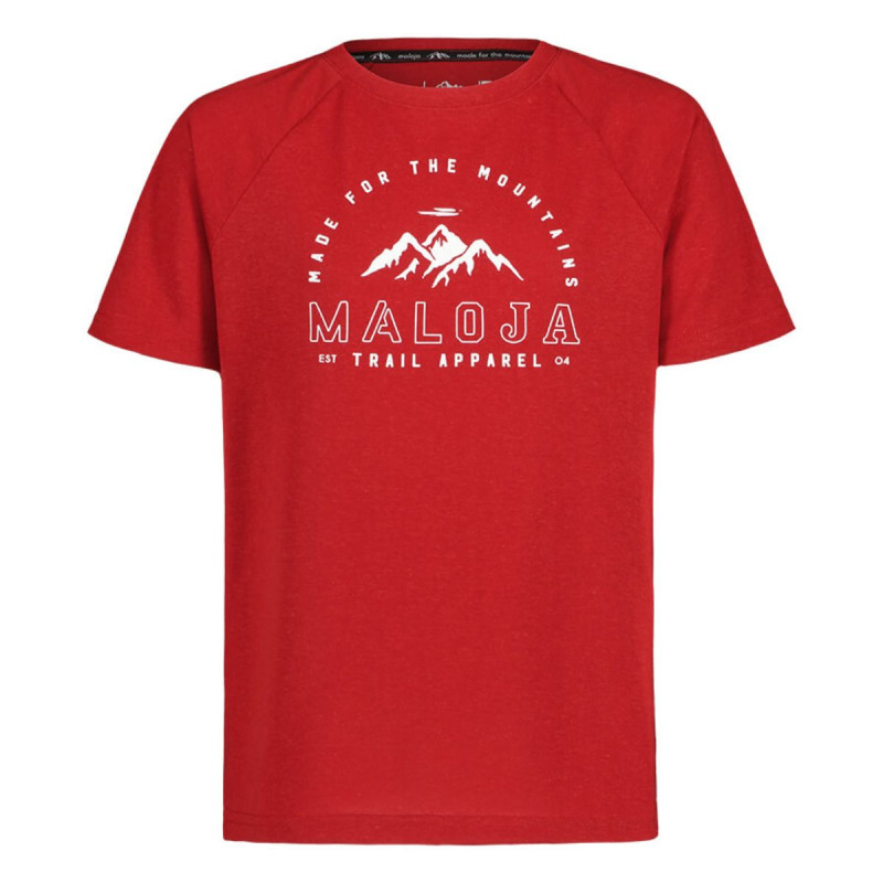 Chlapčenské funkčné tričko Maloja PAPAVERB.  - červená