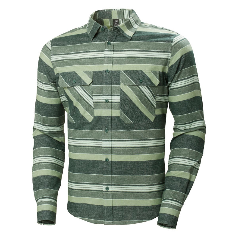 Pánska košeľa Helly Hansen LOKKA ORGANIC FLANNEL  - zelená