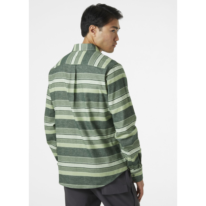 Pánska košeľa Helly Hansen LOKKA ORGANIC FLANNEL  - zelená