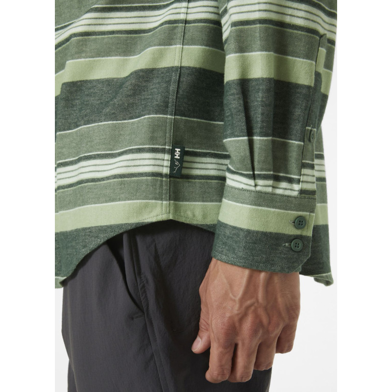 Pánska košeľa Helly Hansen LOKKA ORGANIC FLANNEL  - zelená