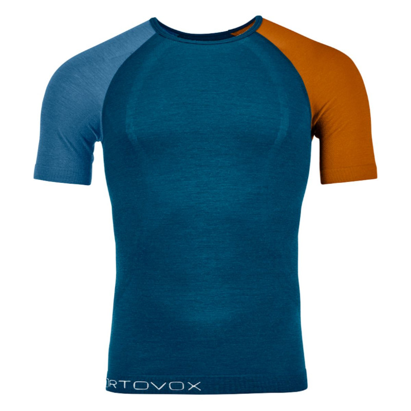 Pánské funkční tričko Ortovox 120 COMPETITION LIGHT SHORT SLEEVE  - petrolejová