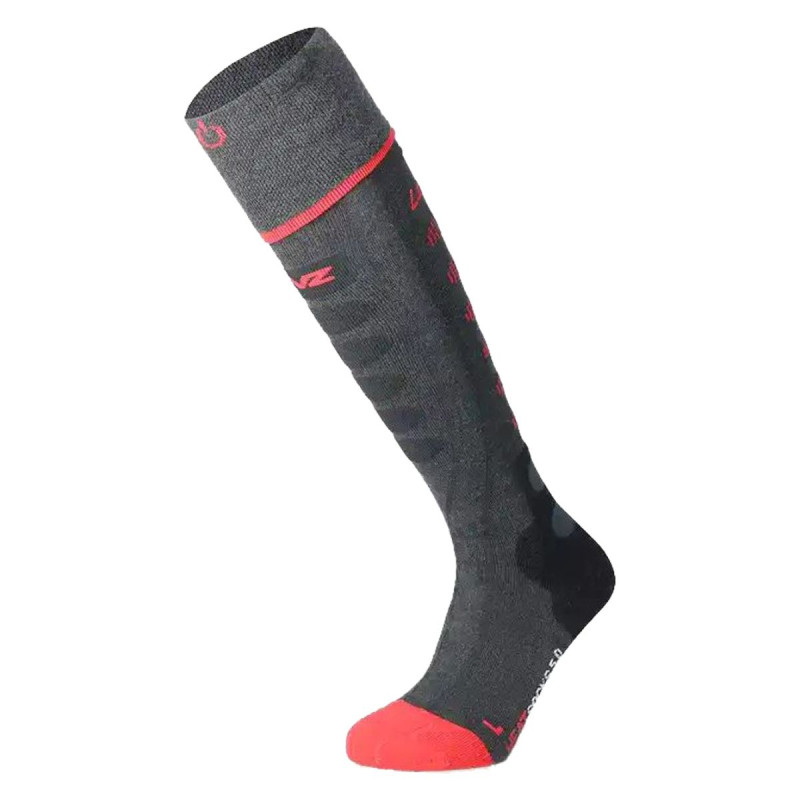 Vyhrievané ponožky Lenz 5.1 TOE CAP SLIM FIT  - šedá