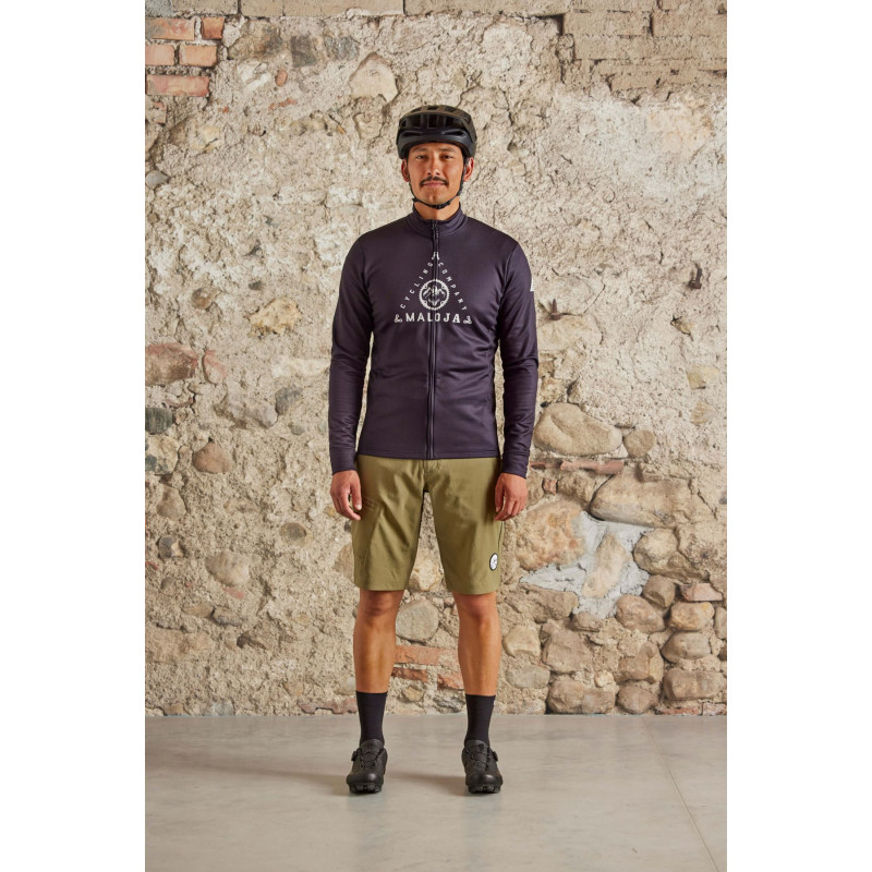 Pánsky cyklistický dres Maloja ANTEROM. 1/1  - čierna