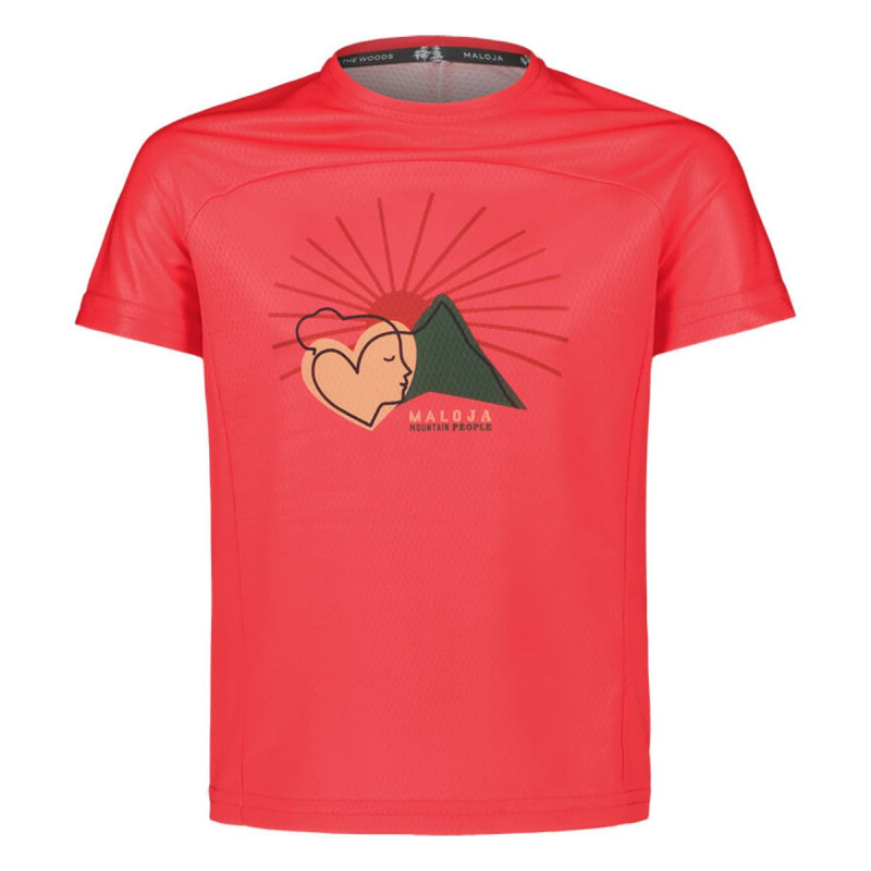 Dievčenský cyklistický dres Maloja BARBARAKRAUTG.  - oranžová