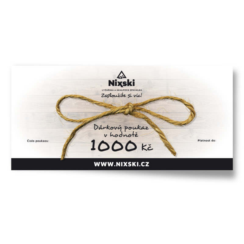Dárkový poukaz v hodnotě 1 000 Kč