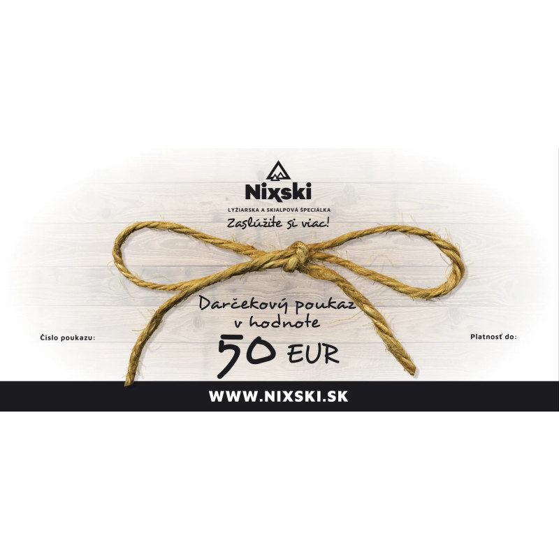 Darčekový poukaz v hodnote 50 €