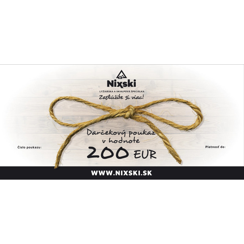 Darčekový poukaz v hodnote 200 €
