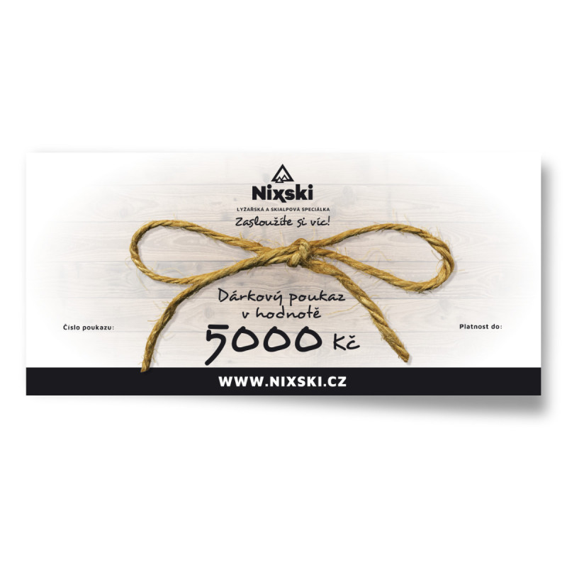 Dárkový poukaz v hodnotě 5 000 Kč