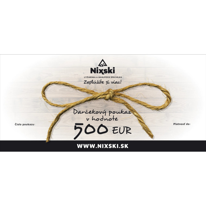 Darčekový poukaz v hodnote 500 €