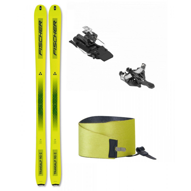 Skialpový set Fischer TRANSALP 90 CARBON + ATK RAIDER 12 + SKINS