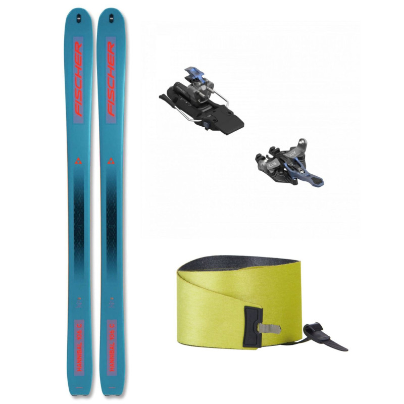 Skialpový set Fischer HANNIBAL 106 CARBON + ATK RAIDER 12 + SKINS