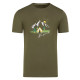 Pánske tričko Almgwand DUSLERALM  - khaki