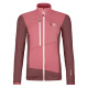 Dámska mikina Ortovox FLEECE GRID JACKET  - vínová