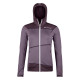 Dámska mikina Ortovox FLEECE LIGHT HOODY  - fialová