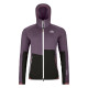 Dámska mikina Ortovox FLEECE RIB HOODY  - fialová