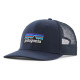 Šiltovka Patagonia P-6 LOGO TRUCKER HAT  - tmavo modrá