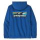 Mikina Patagonia BOARDSHORT LOGO UPRISAL HOODY  - modrá