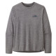 Pánske funkčné tričko Patagonia LONG-SLEEVED CAPILENE COOL DAILY GRAPHIC SHIRT  - šedá