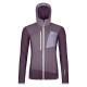 Dámska mikina Ortovox FLEECE GRID HOODY  - fialová