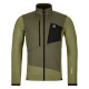 Pánska mikina Ortovox FLEECE GRID JACKET  - khaki