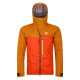 Pánska bunda Ortovox 3L RAVINE SHELL JACKET  - oranžová