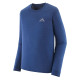 Pánské funkční tričko Patagonia LONG-SLEEVED CAPILENE COOL MERINO BLEND GRAPHIC SHIRT  - tmavě modrá