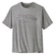 Pánske funkčné tričko Patagonia CAPILENE COOL DAILY GRAPHIC SHIRT  - šedá