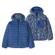 Dievčenská bunda Patagonia REVERSIBLE DOWN SWEATER HOODY  - tmavo modrá