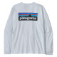 Dámske tričko Patagonia LONG-SLEEVED P-6 LOGO RESPONSIBILI-TEE  - biela