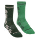 Dámske ponožky Kari Traa VINST WOOL 2 PÁRY  - zelená