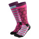 Skialpové ponožky Dynafit FT GRAPHIC SOCKS  - tmavo ružová