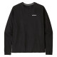 Pánské tričko Patagonia LONG-SLEEVED P-6 LOGO RESPONSIBILI-TEE  - černá
