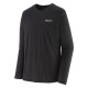 Pánske funkčné tričko Patagonia LONG-SLEEVED CAPILENE COOL MERINO BLEND GRAPHIC SHIRT  - čierna