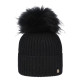 Dámska čiapka Granadilla ROSE FUR  - čierna