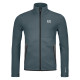 Pánska mikina Ortovox FLEECE JACKET  - tmavo šedá